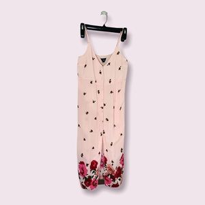 Topshop | Petite Floral Border Slip Dress | Size 2